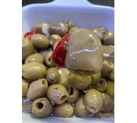 olive verdi condite 2 busta da 500 gr calabria antipasto sapori sud aperitivo