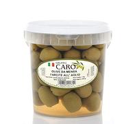 Olive Verdi Farcite all'Aglio (secchiello da 250gr netti)