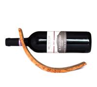 Olive Wood Wine Bottle Holder - Handmade in Italy by Mastro Leonardo
