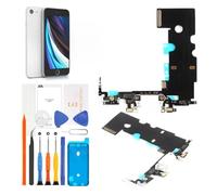 Olivechard per iPhone SE 2020 Porta di Ricarica Connettore Dock Flex Cable | SE 2nd Gen compatibile, IC-equipped Lightning/USB parte, sigillo adesivo + strumenti, riparazione guasti porta di ricarica
