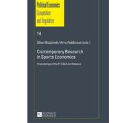Oliver Budzinski Contemporary Research in Sports Economics (Copertina rigida)