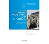 Oliver C. Ruppel Climate Law - Current Opportunities and Challenges (Tascabile)