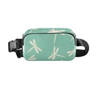 Oliver Jeffers Style Dragonfly Marshmallow Jade - Marsupio elegante per uomo e donna, grande capacità, accessorio da viaggio con tracolla regolabile, per viaggi, vacanze, corsa