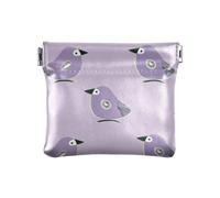 Oliver Jeffers Style Kiwi Giada Uccello Design Viola Moda Donna in Pelle Moneta Borsa Cambiamento Decorativo Portafoglio per le Donne soporte de monedas para carro