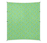 Oliver Jeffers Style Kiwi Jade Bird Design Green Beach Tent & Canopy UPF50+ Protezione solare portatile impermeabile con sacchi di sabbia e pala per cortile e campeggio