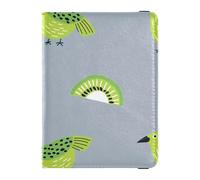 Oliver Jeffers Style Kiwi Jade Bird Design Verde Porta passaporto per viaggio donne per viaggio Vaccino Card Holder Cover Combo Porta passaporto Custodia per le donne Impermeabile