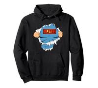 Oliver Name Superhero Gift for Boys Named Oliver Felpa con Cappuccio