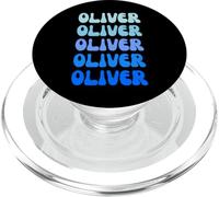 Oliver Retro Name Stack Design PopSockets PopGrip per MagSafe