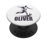 Oliver Soccer Ragazzi Personalizzato Nome Oliver PopSockets PopGrip Adesivo