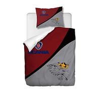 OliveSleep - Set copripiumino per letto singolo, motivo Scania, 2 pezzi, con 1 federa (multi7, singolo)