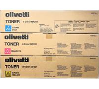OLIVETTI B0779 B0780 B0781 ORIGINALE CIANO MAGENTA GIALLO D-COLOR MF201 [3 PZ]