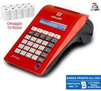 Olivetti Form 100 RT Registratore di Cassa arriva "PRONTO ALL'USO" + 10 rotoli