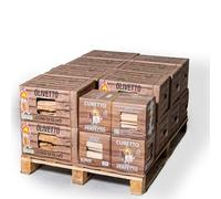 OLIVETTO Legna da Ardere di Olivo 14 Scatole da 10 kg con CUBETTO Legnetti Accendifuoco 4 Scatole da 4 kg - Set da 152 kg in Scatole di Cartone - Per Camino, Stufe, Forni e Barbecue