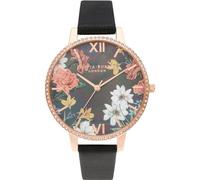 Olivia Burton Black Artificial Leather Dress Watch