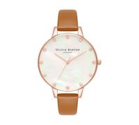 Olivia Burton Brown Artificial Leather Dress Watch
