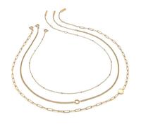 Olivia Burton Collana a catena da donna Collezione ILLUSION in Acciaio Inossidabile disponibile in versione argentata o dorata, Gold