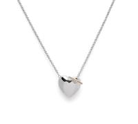 Olivia Burton Collana con Pendente e Orecchini a perno da donna Collezione KNOT HEART in Acciaio Inossidabile, Necklace