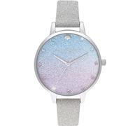 Olivia Burton Gray Artificial Leather Dress Watch