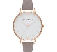 Olivia Burton Gray Artificial Leather Dress Watch