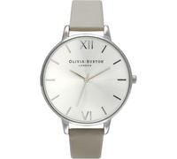 Olivia Burton Gray Leather Dress Watch
