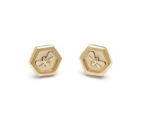 Olivia Burton Orecchini a perno, braccialetto a catena e collana con pendente da donna Collezione MINIMA BEE in acciaio inossidabile color Oro Giallo, Earrings