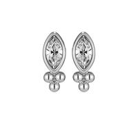 Olivia Burton Orecchini a Perno da Donna Collezione DAINTY in Acciaio Inossidabile con Cristallo Taglio Marquise e Perle Caviar - 24100285