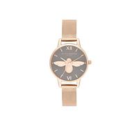 Olivia Burton Orologio Analogico al Quarzo da Donna Collezione CHINA EXC. con Cinturino in Maglia Metallica in Acciaio Inossidabile Color Oro Rosa - OB16EX116