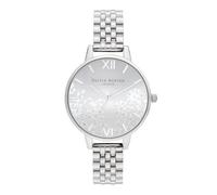 Olivia Burton Orologio Analogico al Quarzo da Donna Collezione SPARKLE LACE con Cinturino in Acciaio Inossidabile Argentato - OB16MV101