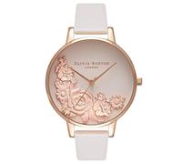 Olivia Burton - -Orologio da polso analogico al quarzo One Size, Bianco, Bianco