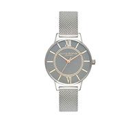 Olivia Burton Orologio da donna al quarzo, display analogico e cinturino in acciaio inox OB16WD86, Cinturino