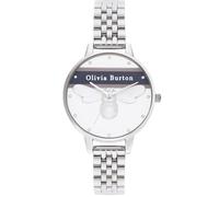 Olivia Burton Silver Stainless Steel Dress Watch