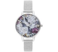 Olivia Burton Silver Stainless Steel Dress Watch