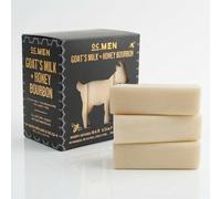 Olivia Care - Sapone in barretta con infusione di miele e latte di capra per uomo, Bourbon, completamente naturale, prodotto negli Stati Uniti.