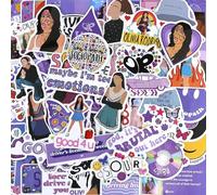 Olivia - Confezione da 100 adesivi per album di ritagli, impermeabili, per bottiglie d'acqua, libri, skateboard, laptop, chitarra, valigia, confezione da 100