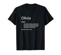 Olivia è Una Definizione di Nome Divertente dal Cuore Gentile Maglietta