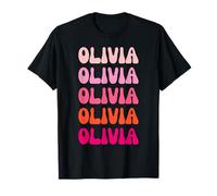 Olivia First Name Minimalist Design Maglietta
