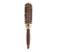 Olivia Garden Blowout Shine - Spazzola per capelli oro e marrone 35 mm