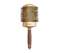 Olivia Garden Blowout Shine - Spazzola per capelli oro e marrone 80 mm
