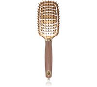 Olivia Garden Expert Flex spazzola piatta con tessuti di nylon Gold&Brown 1 pz