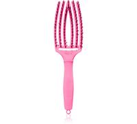 Olivia Garden Fingerbrush Boar & Nylon spazzola per capelli con setole di nylon e di cinghiale Dolce Vita Pink Granita 1 pz