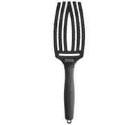 Olivia Garden Fingerbrush Care Iconic - Medium - Double Bristles - Ultimate Detangling Hairbrush for Smooth Styling & Comfort