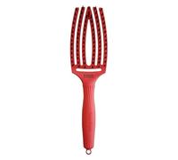 Olivia Garden Fingerbrush Boar & Nylon spazzola per capelli con setole di nylon e di cinghiale Red Confidence 1 pz