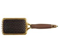 Olivia Garden NanoThermic Spazzola Styler Piatta - Antibatterica, Antistatica, Tecnologia Ceramica e Tourmaline-Ion, Cuscinetto pneumatico e setole in Nylon