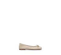 OLIVIA POSTER Ballerina donna bianca in suede