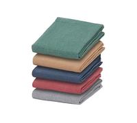 Olivia Rocco Confezione da 5 strofinacci da cucina a nido d'ape, in cotone, assorbenti, a lunga durata, per catering, bar, piatti assortiti