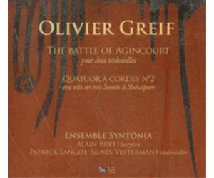 Olivier Greif Olivier Greif: The Battle of Agincourt/Quatuor a Cordes No. 2 (CD)