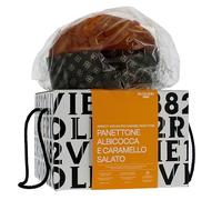 Olivieri 1882, Soffice Panettone Albicocca e Caramello Salato 750 g, Farcito con Morbide Albicocche Succose Denocciolate, Interamente Artigianale, Made in Italy