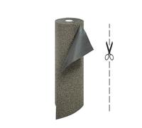 Olivo.shop - GARDEN Grigio, Zerbino su misura in cocco sintetico a ricciolo vinilico effetto melange (90x100 cm)