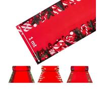 OLIVO.shop JINGLE ROLL Tappeto natalizio a metraggio per interno ed esterno, passatoia Natale su misura larga 1 metro per eventi ed allestimenti, Tappeto natalizio su misura (10 m, GIFTS)