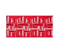 OLIVO.shop | JINGLE ROLL Tappeto natalizio a metraggio per interno ed esterno, passatoia Natale su misura larga 1 metro per eventi ed allestimenti (SCRITTE, 1 metro)